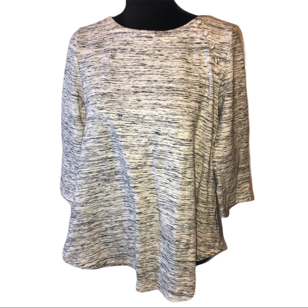 ❤️5/$25 Loft Heather Grey Sweater Swing‎ Top Small